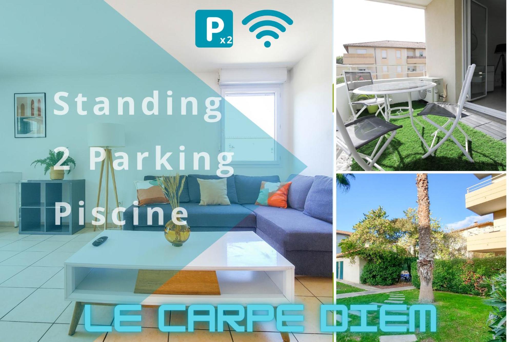 *Le Carpe Diem, Appartement 2 Chambres, Piscine, 2 Parking, Clim* Montpellier Exterior foto